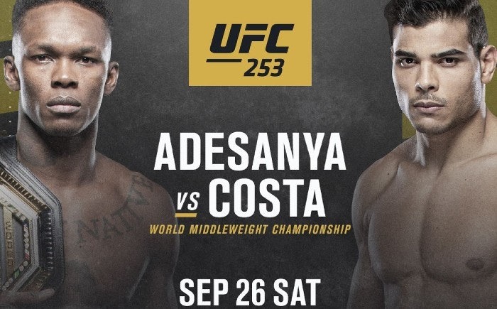 UFC 253 Odds: Adesanya vs. Costa Picks