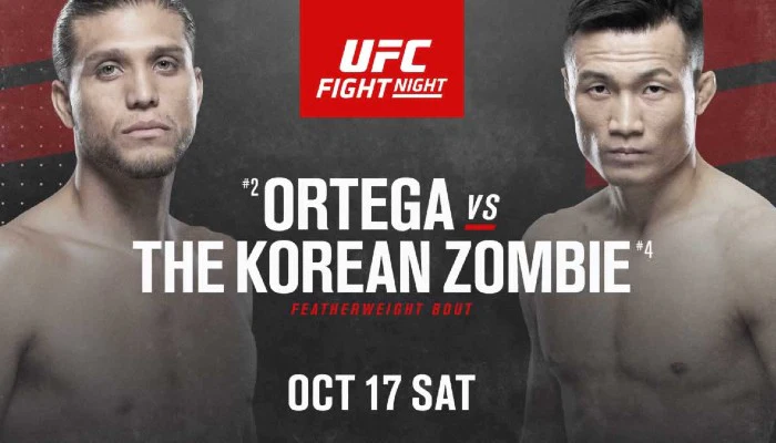 UFC Fight Night 180: Brian Ortega vs. Chan Sung Jung | Pronósticos, cuotas y picks
