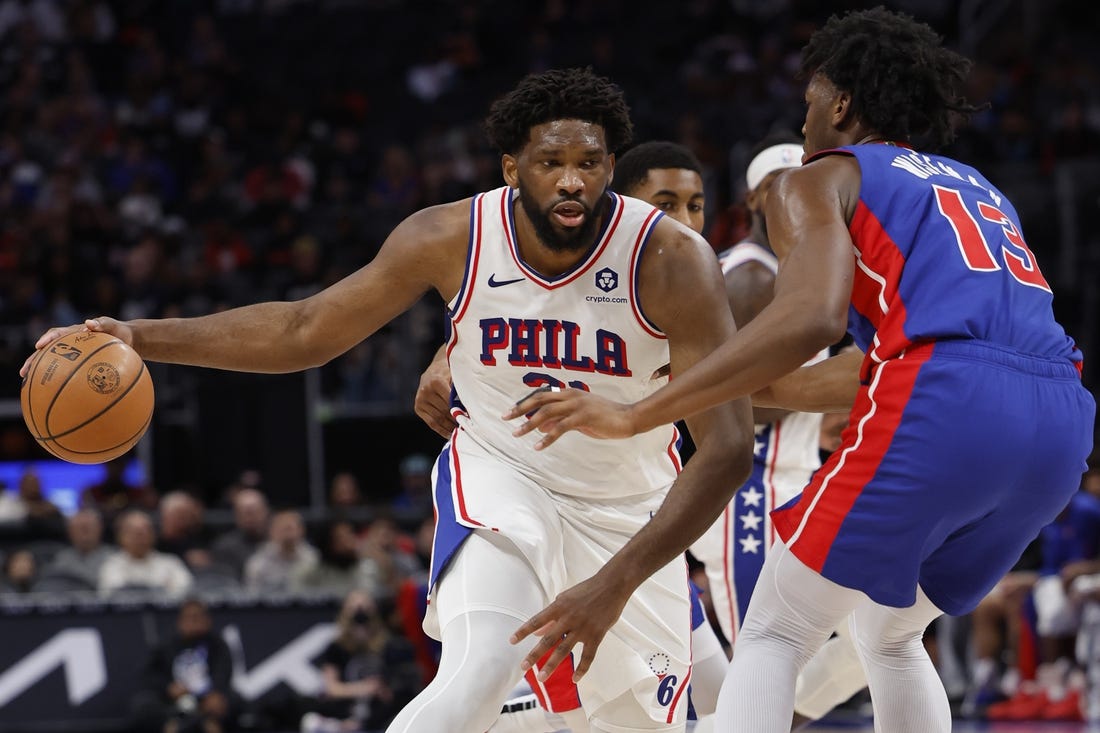 Streaking Sixers meet stillstruggling Pistons again