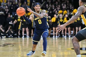 Michigan wolverines player passing