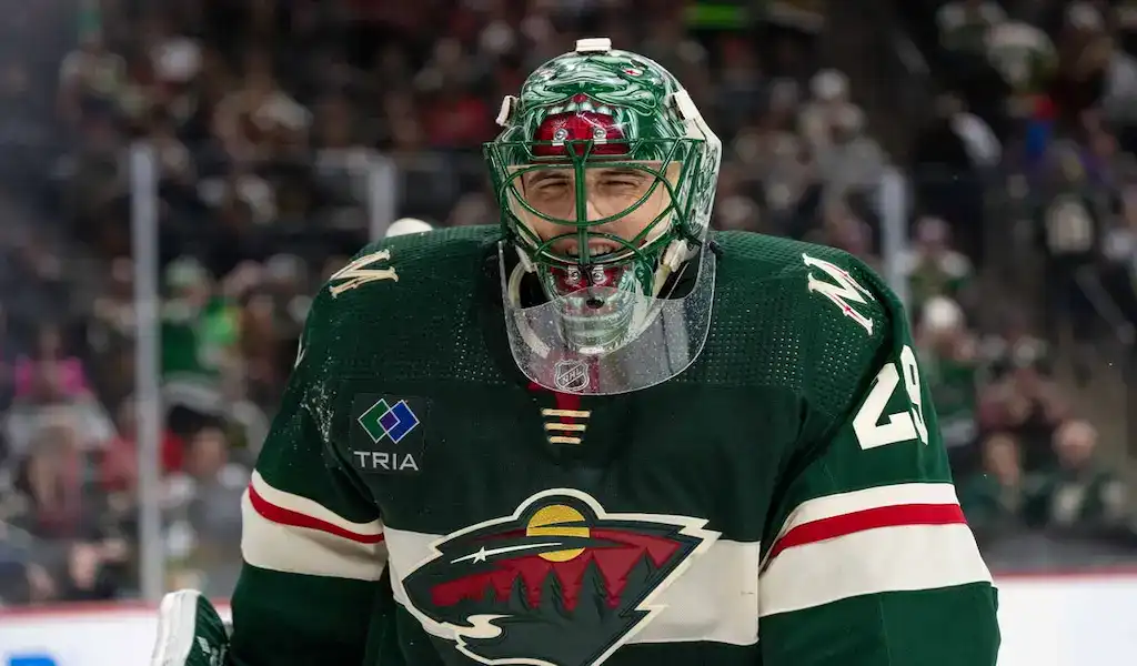 Minnesota Wild player on the field