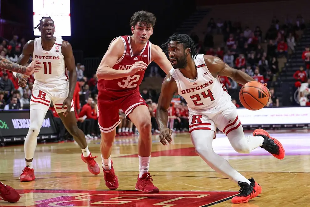 NCAAB 7 Rutgers players vs indiana player