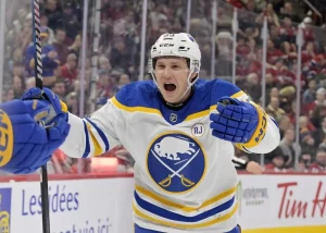 buffalo sabres player screaming