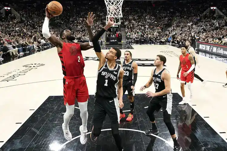 trailblazers vs spurs nba