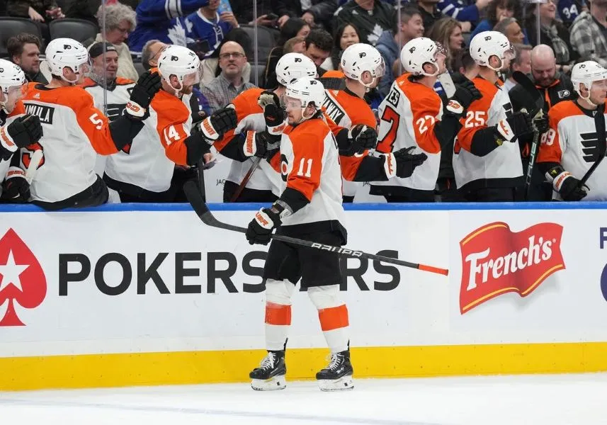 NHL 8 nhl player celebrating a goal