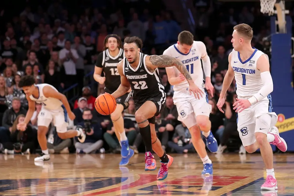 NCAAB 6 ncaab providence player running from creighton players