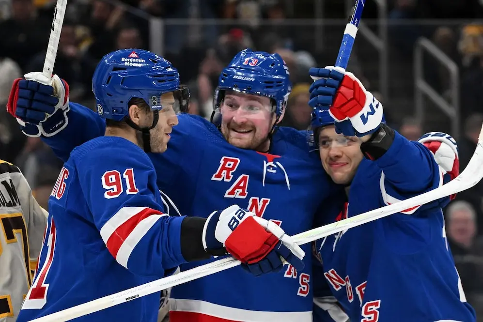 NHL 6 ny rangers nhl players hugging