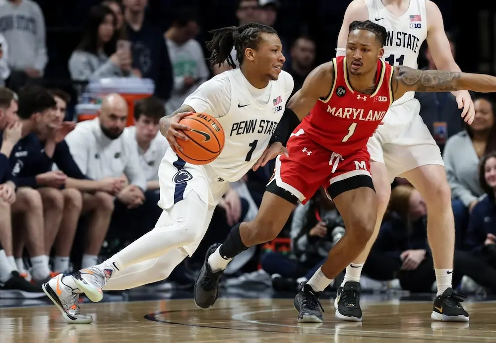 NCAAB 4 penn state player vs maryland player