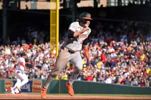 This image features a Baltimore Orioles player wearing jersey number 2