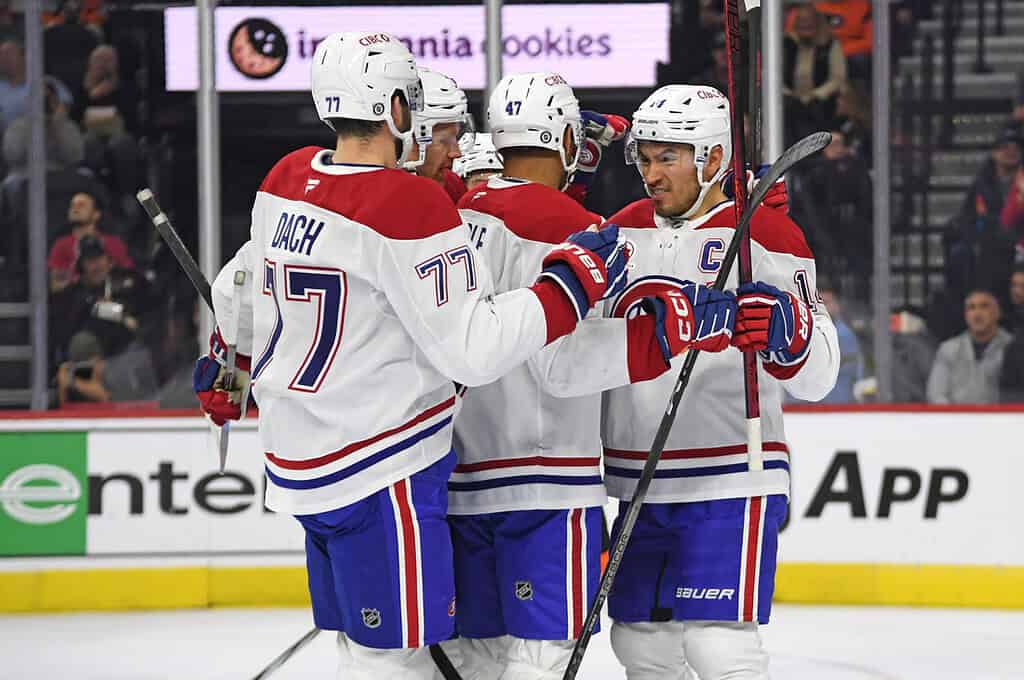 Canadiens Celebrating