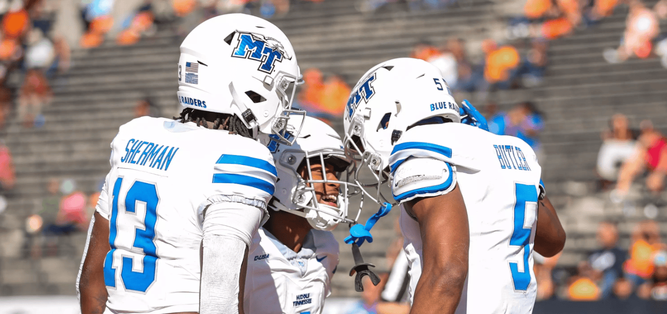 NCAAF 2 Middle Tennessee Blue Raiders vs New Mexico State Aggies Picks and Predictions November 23rd 2024