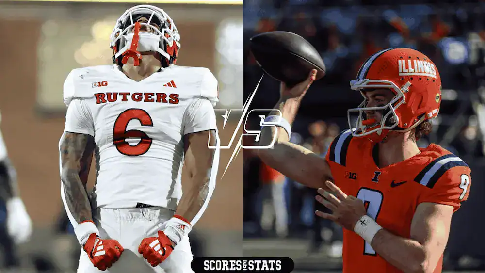 Rutgers Scarlet Knights vs Illinois Fighting Illini Picks and Predictions November 23rd 2024 2 rutgers vs illinois ncaaf