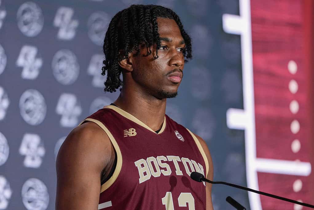 Boston College Player in Press conference