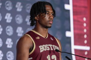 Boston College Player in Press conference