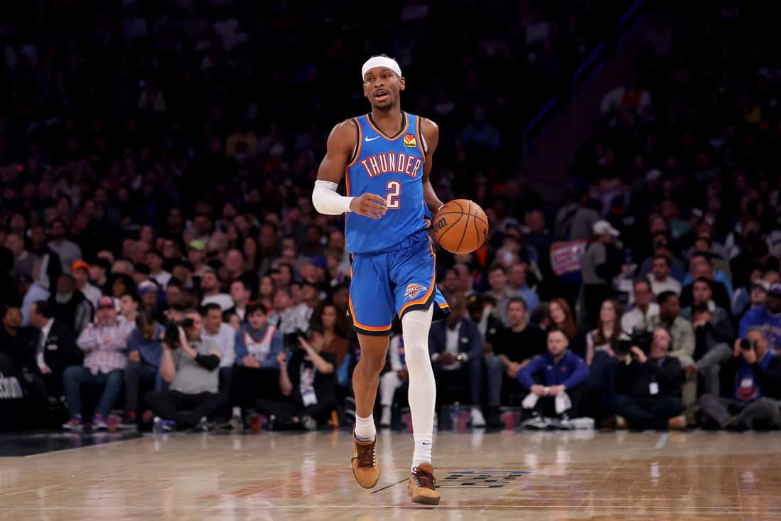 8 Shai Gildeous Alexander Dribbling