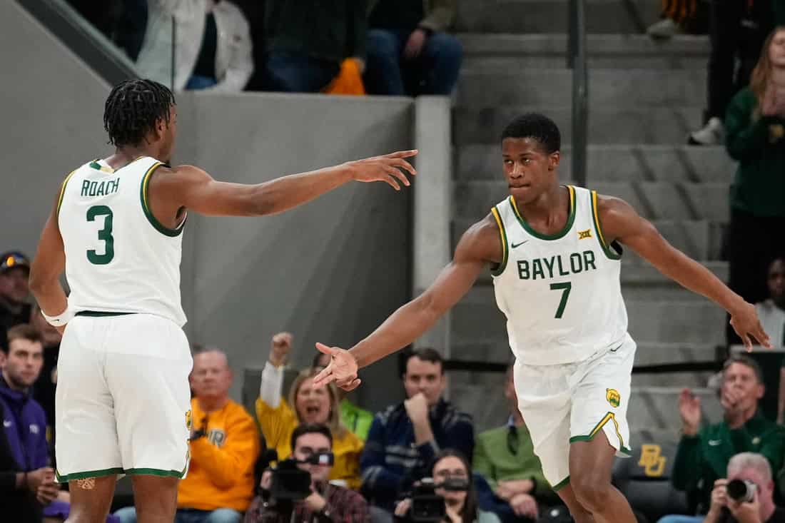 NCAAB 6 Baylor Player celebrating