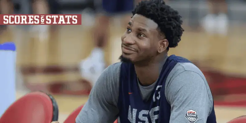 Memphis Grizzlies vs Houston Rockets Picks and Predictions January 9th 2025 2 NBA player Jaren Jackson Jr. smiling during a Team USA basketball practice