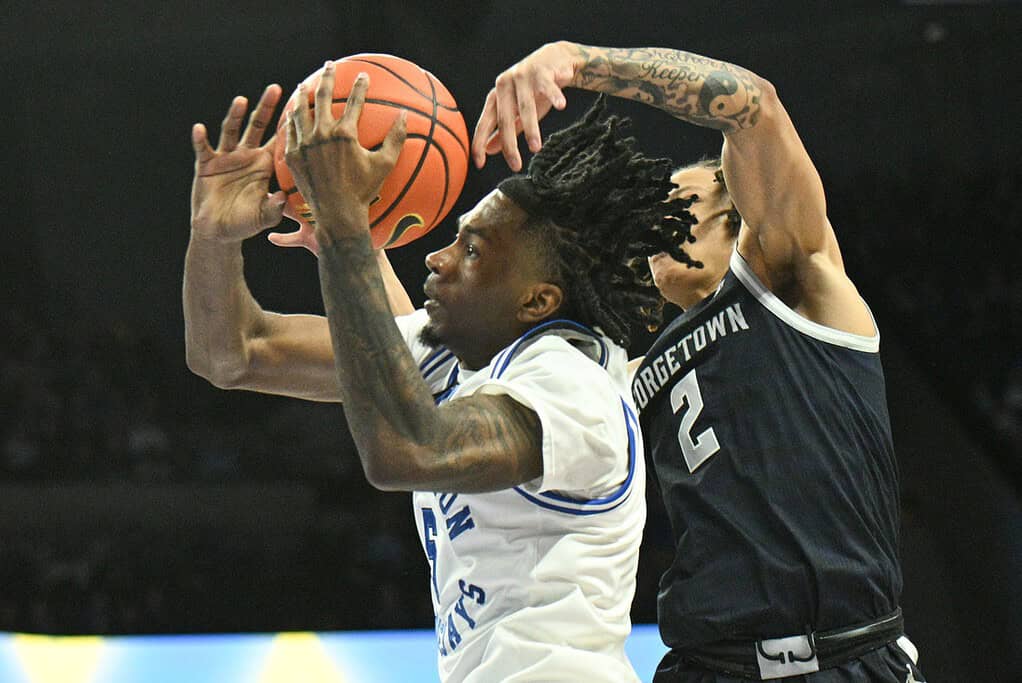 Bluejays player getting blocked