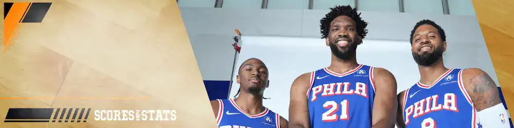 76ers players on SAS banner