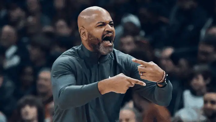 Chicago Bulls vs Detroit Pistons Picks and Predictions February 11th 2025 2 NBA coach passionately gives instructions during a game
