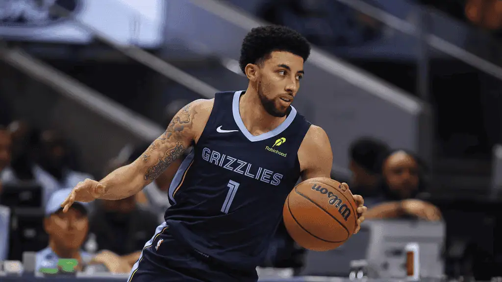 Memphis Grizzlies vs San Antonio Spurs Picks and Predictions February 3rd 2025 3 Grizzlies player dribbling basketball in live NBA action