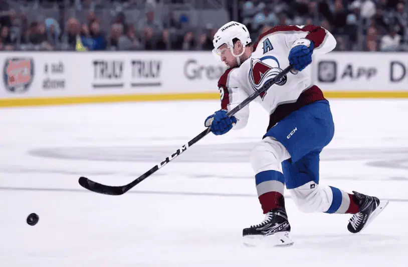 Colorado Avalanche vs Minnesota Wild Picks and Predictions February 28th 2025 3 Colorado Avalanche’s Nathan MacKinnon winds up for a powerful slap shot during a game