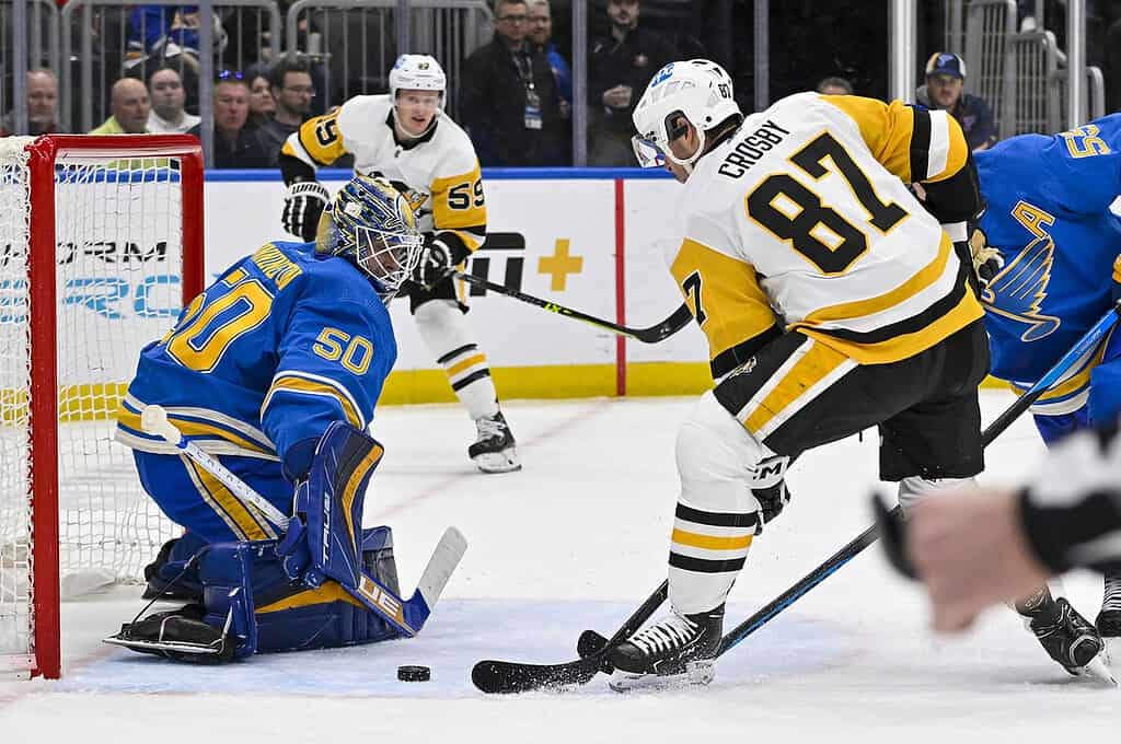 Penguins Shooting the puck