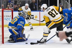 Penguins Shooting the puck