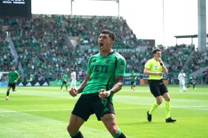 Austin FC players celebrating