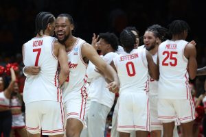 Houston Players Celebration Huddle