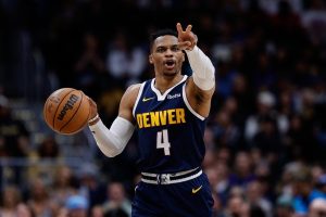 Nuggets player controlling the game