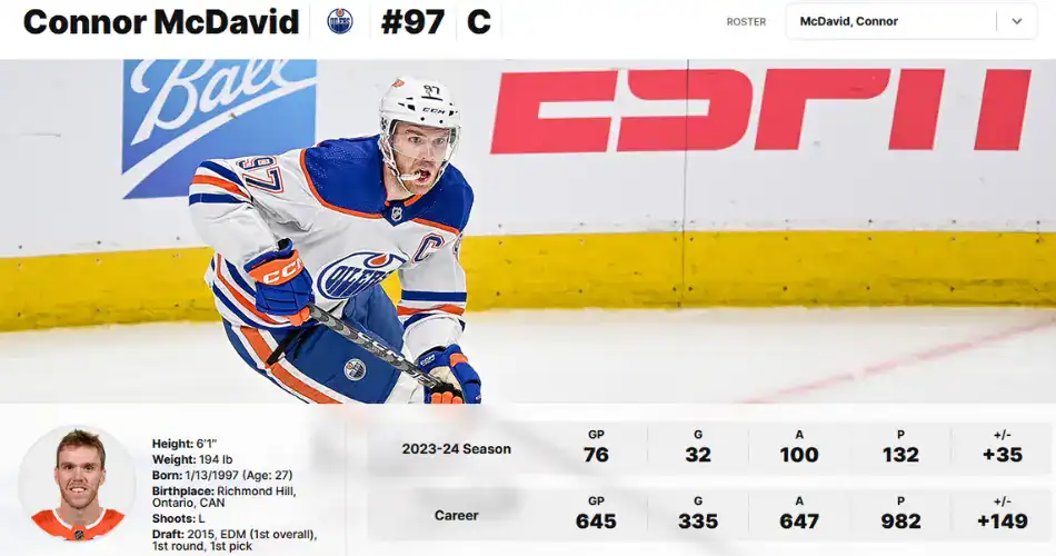 connor mcdavid stats connor mcdavid stats