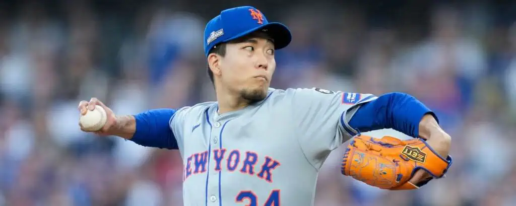 New York Mets vs Arizona Diamondbacks Picks and Predictions May 1st 2025 2 A New York Mets pitcher in a gray uniform prepares to throw a baseball during a game, showcasing intense concentration and athleticism.
