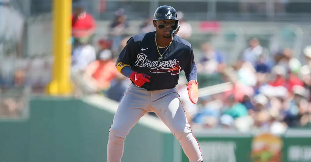 Atlanta Braves vs San Diego Padres Picks and Predictions May 23rd 2025 2 A baseball player wearing a uniform stands on a field, ready for the game.