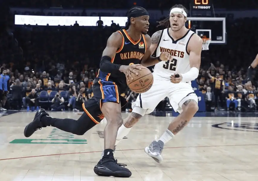 NBA showdown between the Oklahoma City Thunder and Denver Nuggets with expert picks and predictions for May 7th 2025.