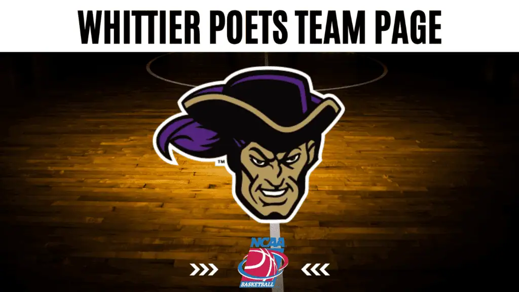 Whittier Poets stats, schedule, and betting odds overview