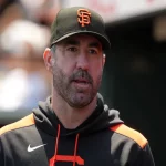 Justin Verlander in San Francisco Giants gear ahead of May 12, 2025 matchup vs Arizona Diamondbacks