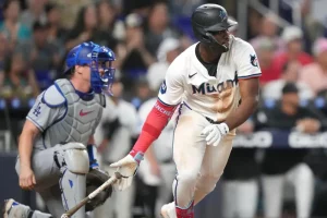 miami marlins player batting