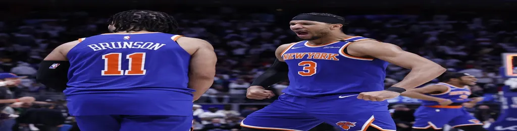Indiana Pacers vs New York Knicks Picks and Predictions May 27th 2025 2 Jalen Brunson of the New York Knicks celebrating on the court after a play.