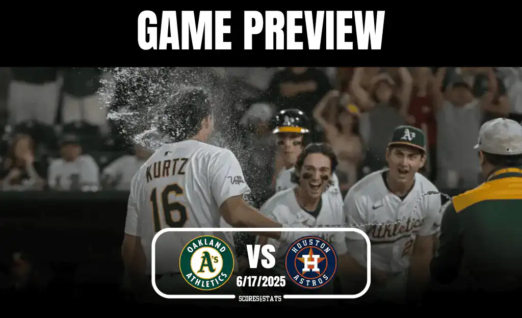 A jubilant celebration highlights the Oakland Athletics game preview against the Houston Astros on June 17, 2025.