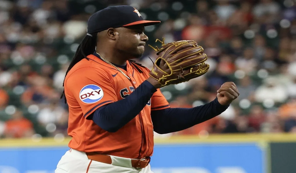 Houston Astros pitcher against Oakland Athletics, June 18, 2025 game