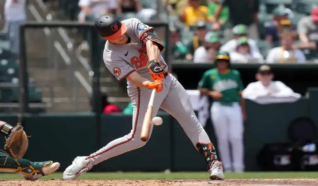 Baltimore Orioles batter in action against the Detroit Tigers, June 10th 2025