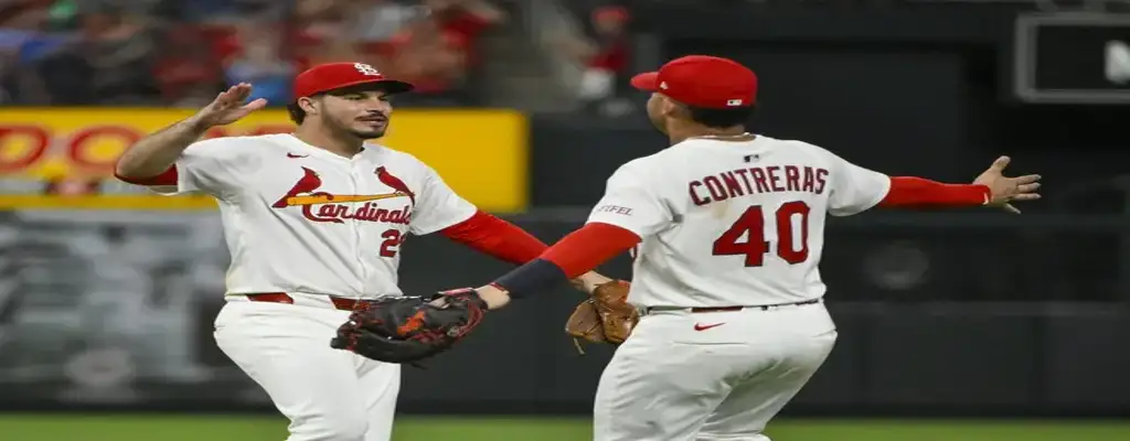 St. Louis Cardinals vs Chicago Cubs Picks and Predictions June 26th 2025 3 St. Louis Cardinals players Arenado and Contreras share a high-five after a successful play