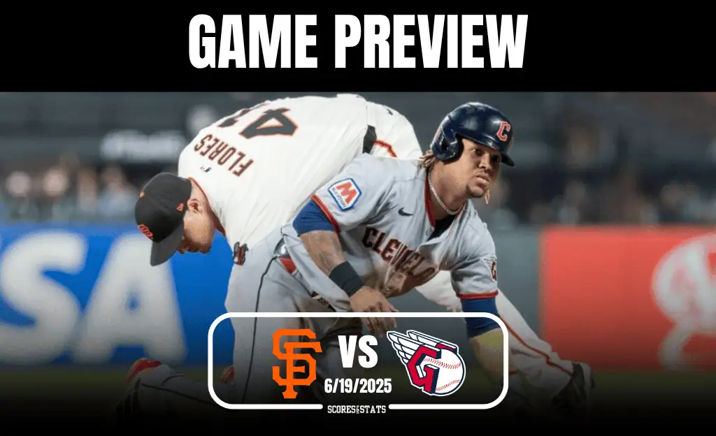 Giants vs Guardians June 19th