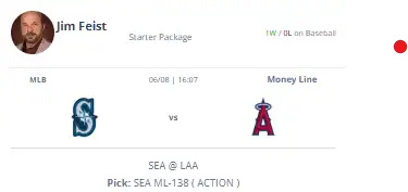 Los Angeles Angels vs Seattle Mariners Picks and Predictions June 8th 2025 2 Jim Feists Picks