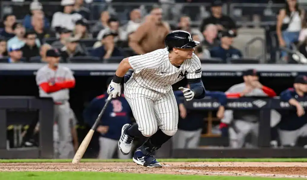 New York Yankees batter in action against the Kansas City Royals, June 10th 2025