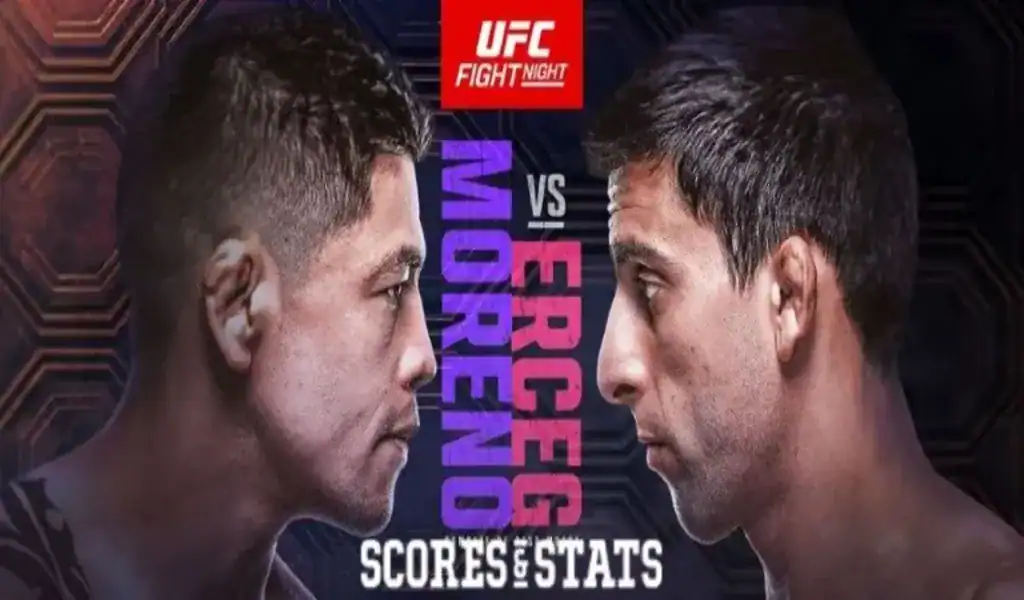 Cara a cara entre Moreno y Erceg en la UFC Fight Night
