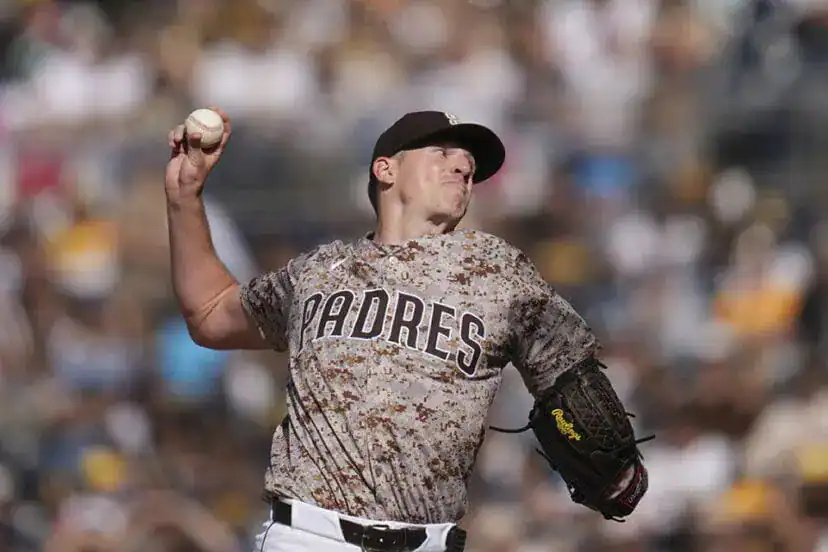 San Diego Padres vs Washington Nationals Picks and Predictions June 25th 2025 2 A pitcher in a camouflaged Padres jersey throws a baseball during a game
