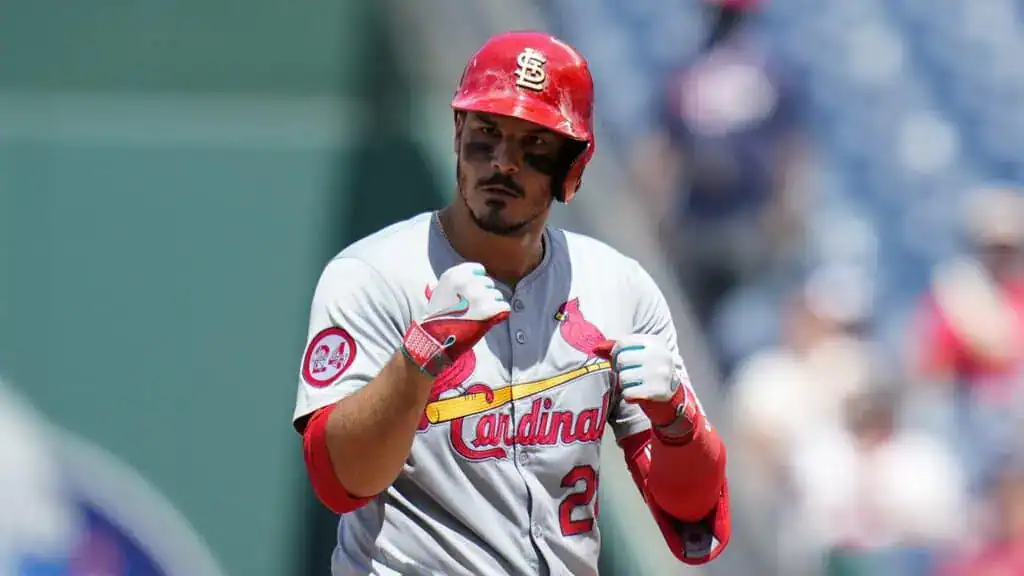 Cleveland Guardians vs St. Louis Cardinals Picks and Predictions June 29th 2025 2 A St. Louis Cardinals player in gray uniform celebrates with clenched fists during a baseball game.