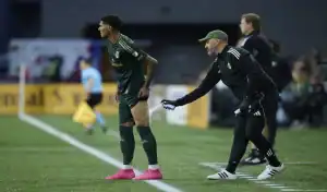 Toronto FC vs Portland Timbers player receives treatment during MLS match June 28th 2025